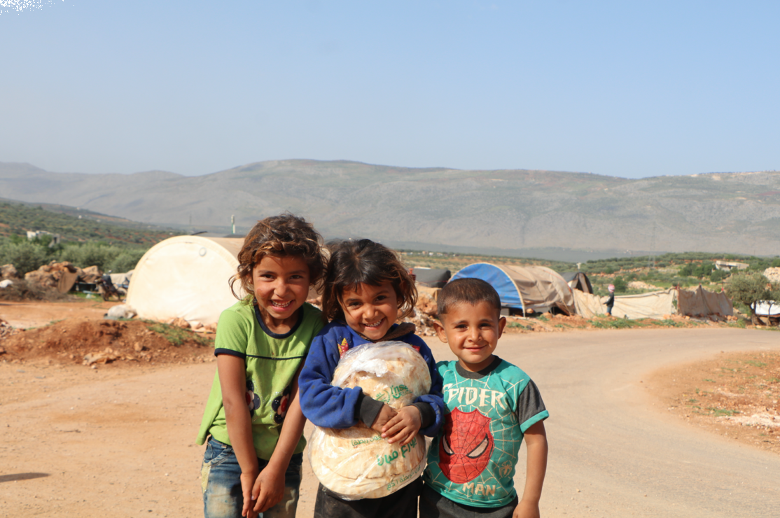 Syrian Children in a Camp 